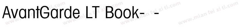 AvantGarde LT Book-中字体转换